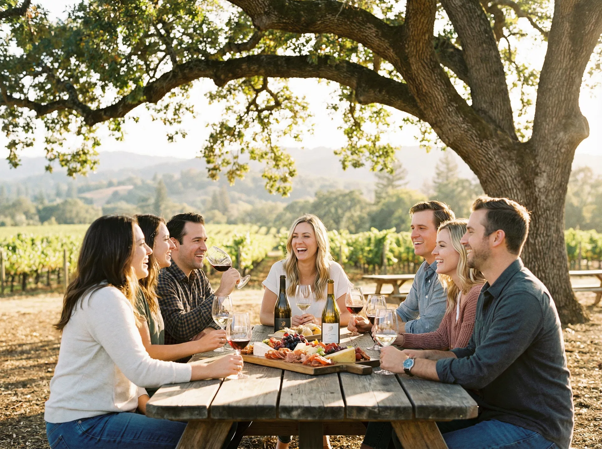 Group wine tasting experience