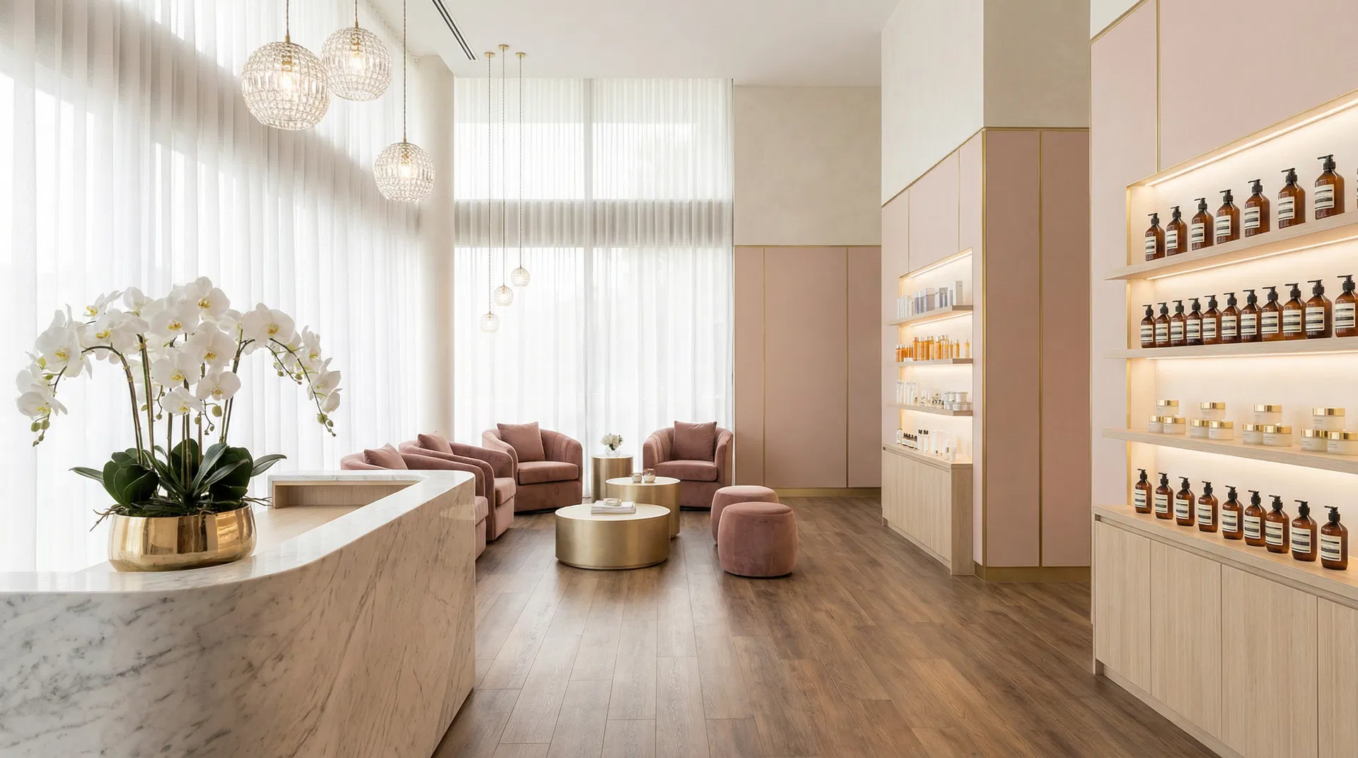 Aura Salon & Spa interior