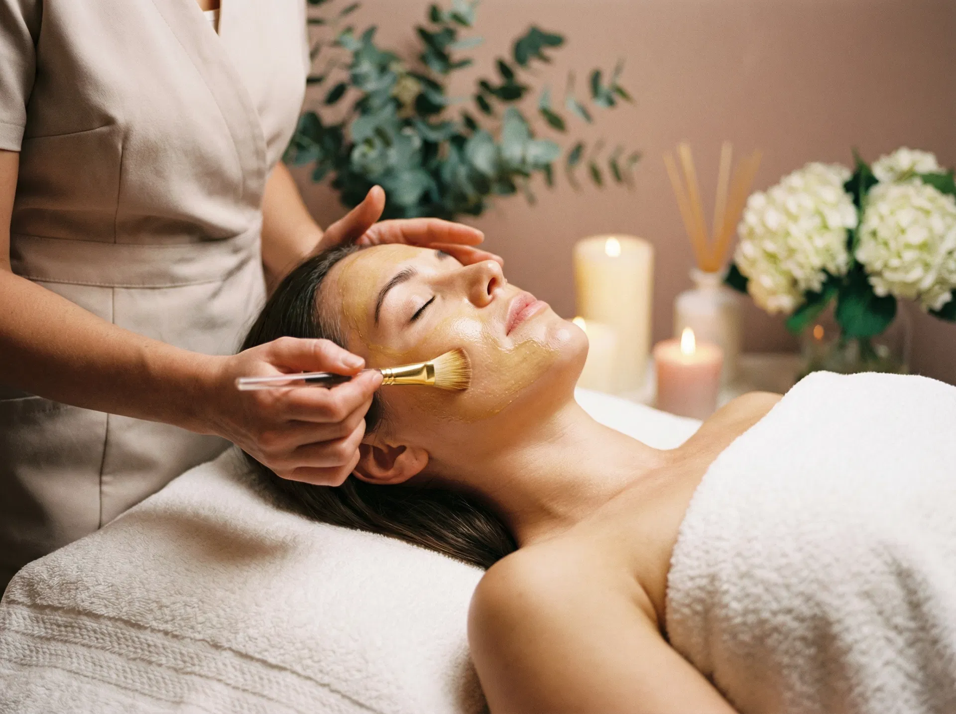 Gold facial treatment