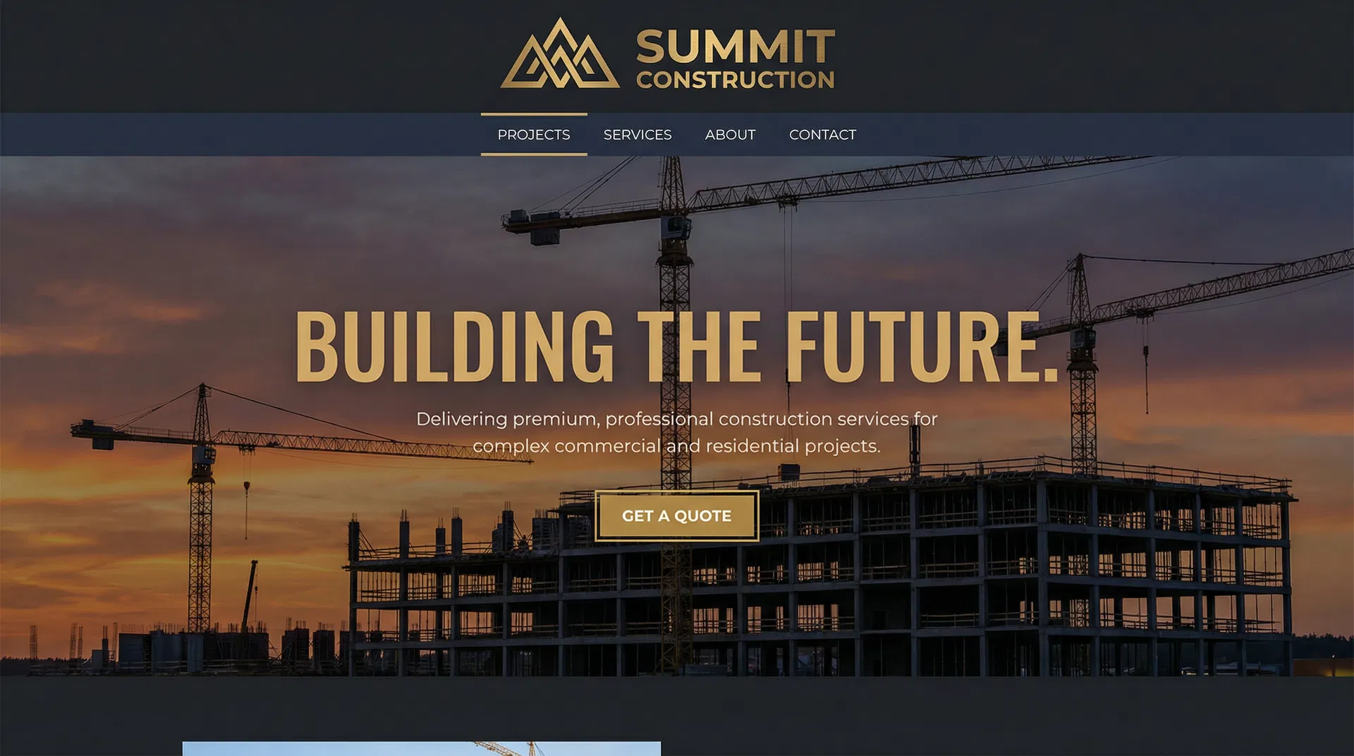 Summit Construction — a SiteForge premium website