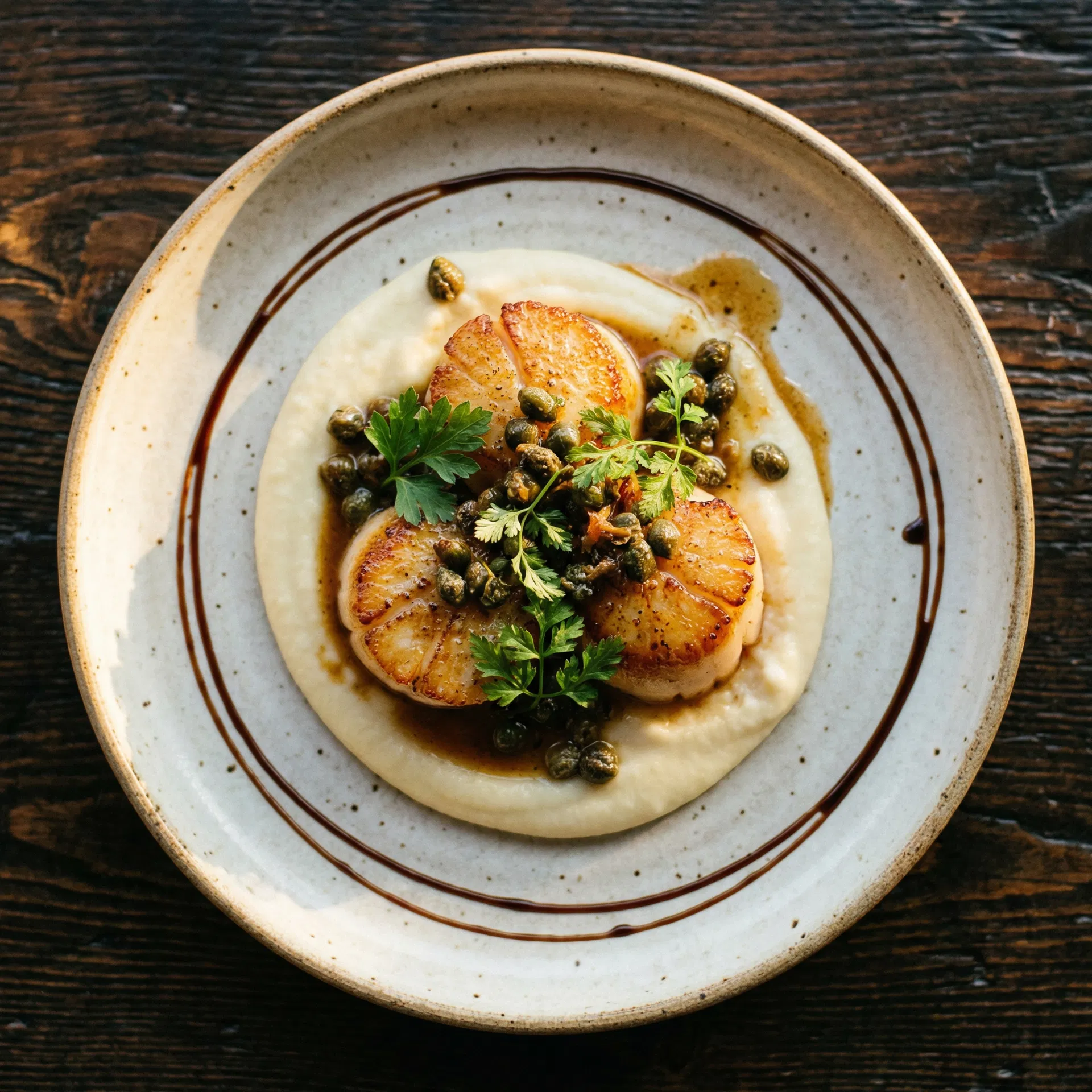 Pan-Seared Scallops