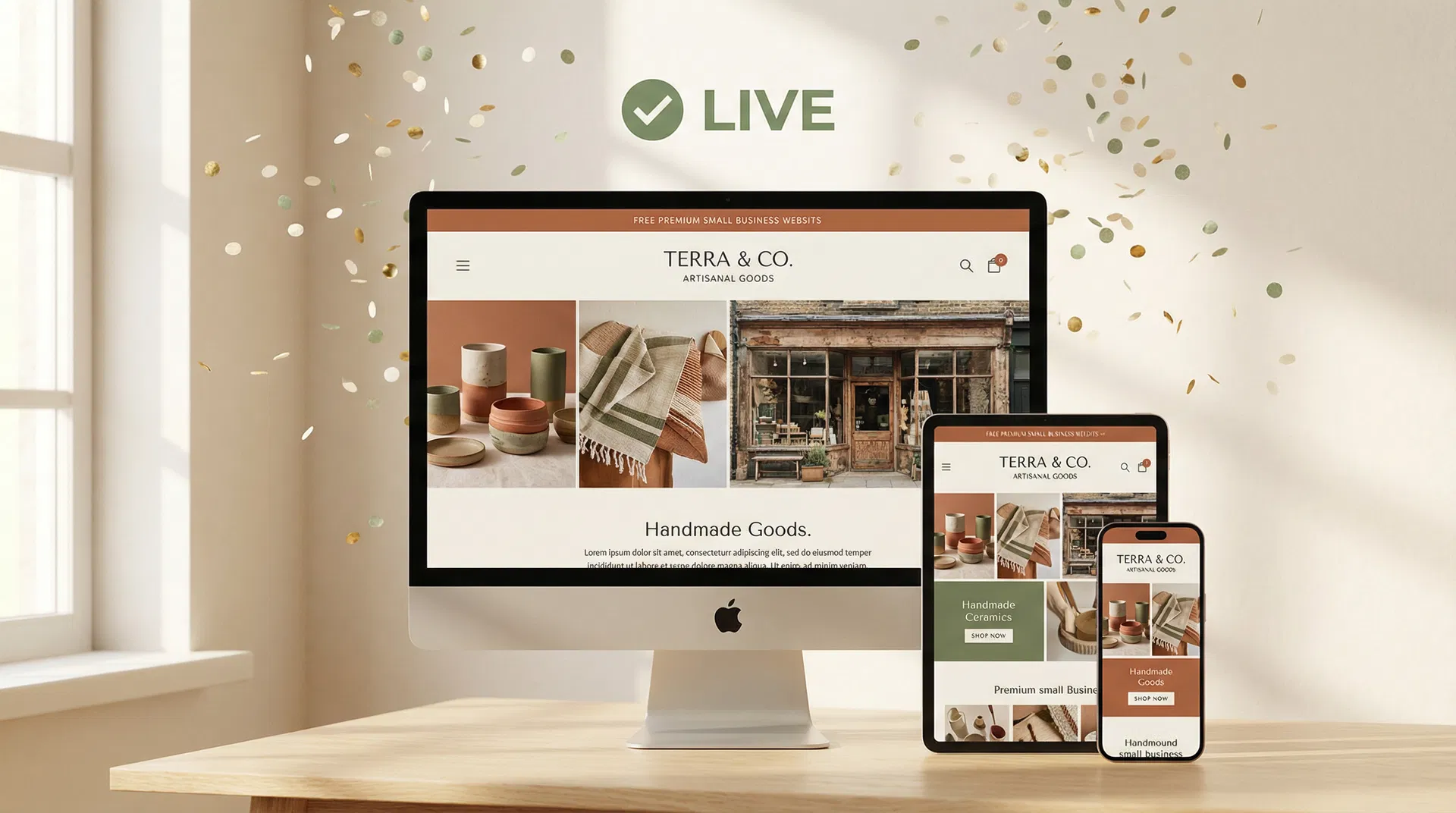 Website live on multiple devices