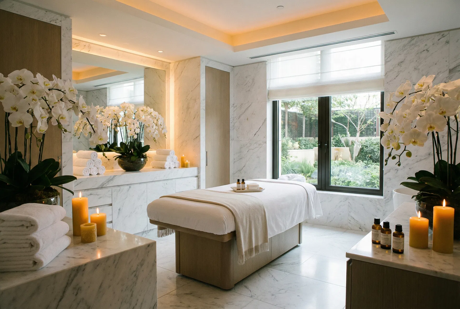 Spa treatment room