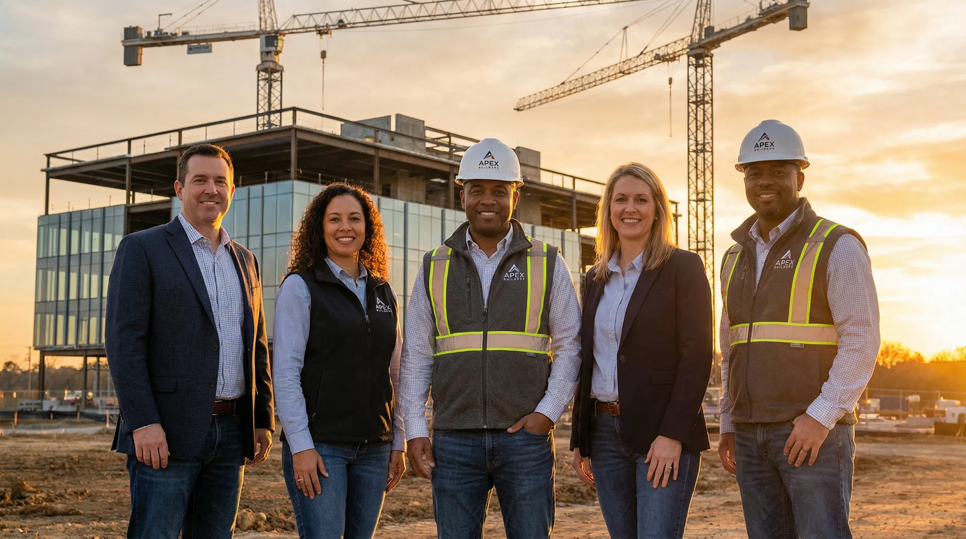 Summit Construction team at a project site