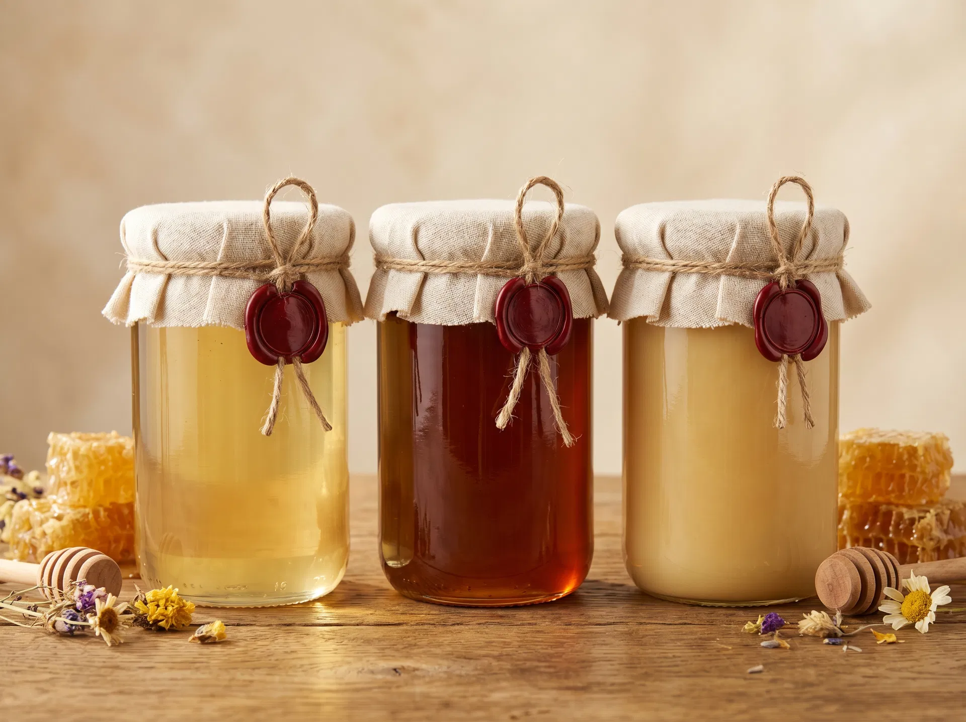 Leśny Dwór honey jars