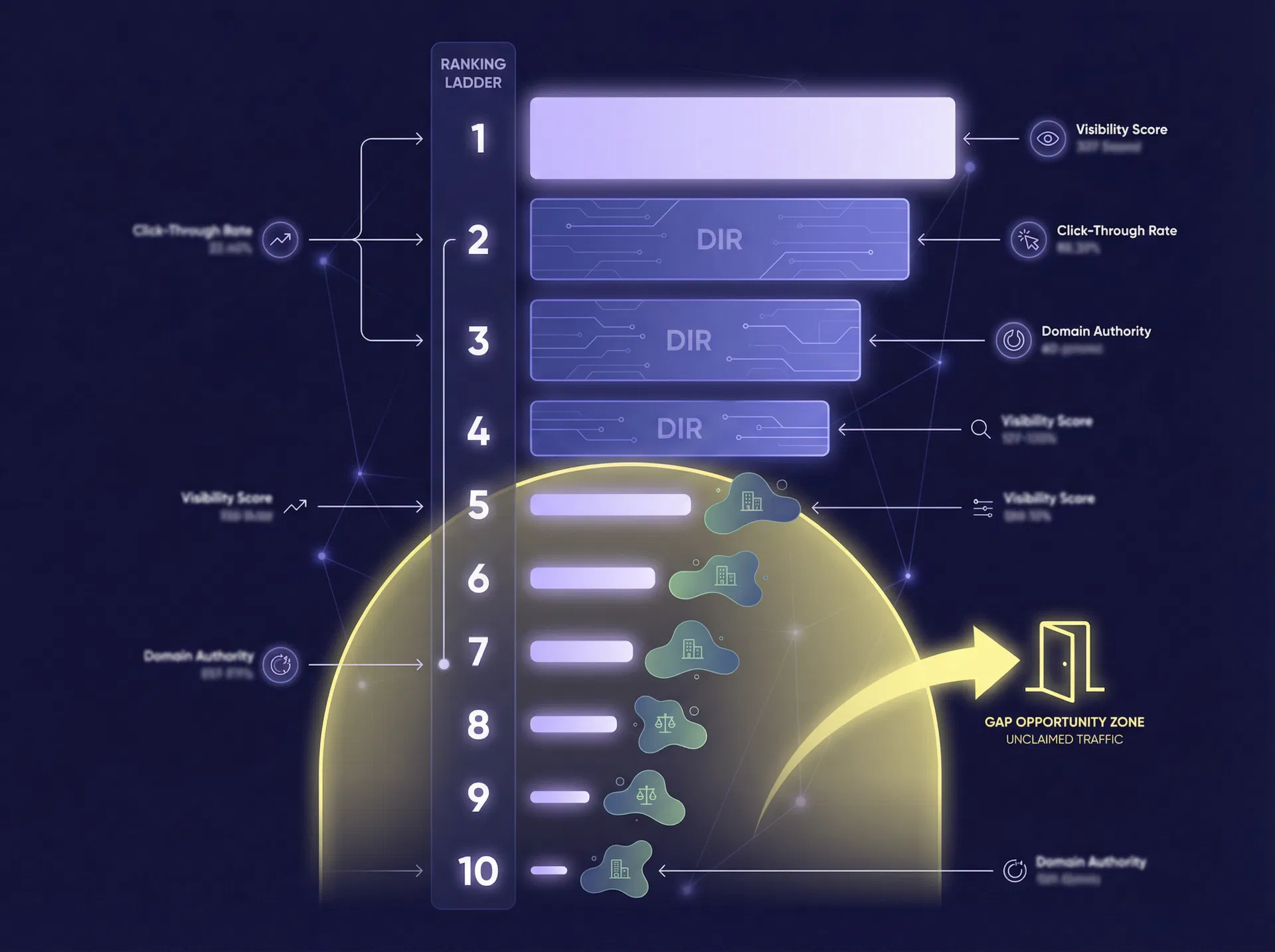 SERP competitive landscape for PI law firms