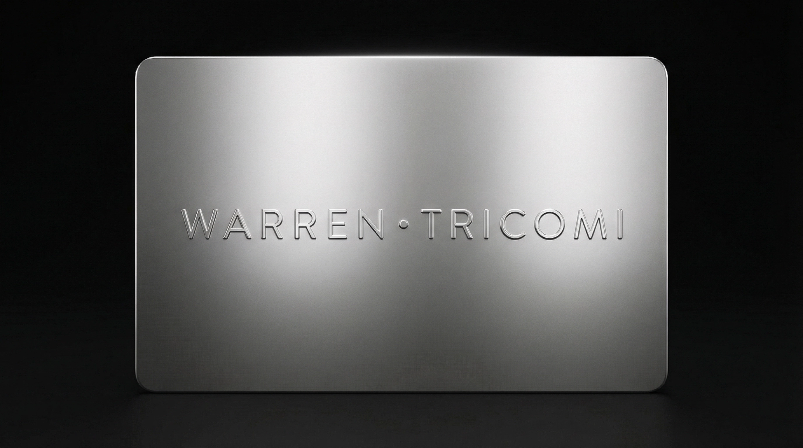 Warren Tricomi luxury silver gift card