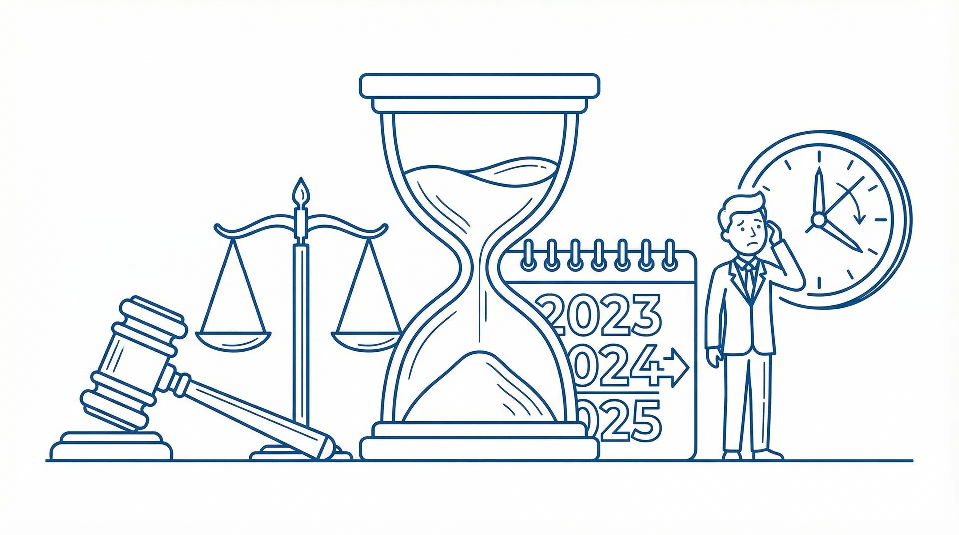 EVR-registratie 8 jaar: zandloper die de termijn van een EVR-registratie symboliseert