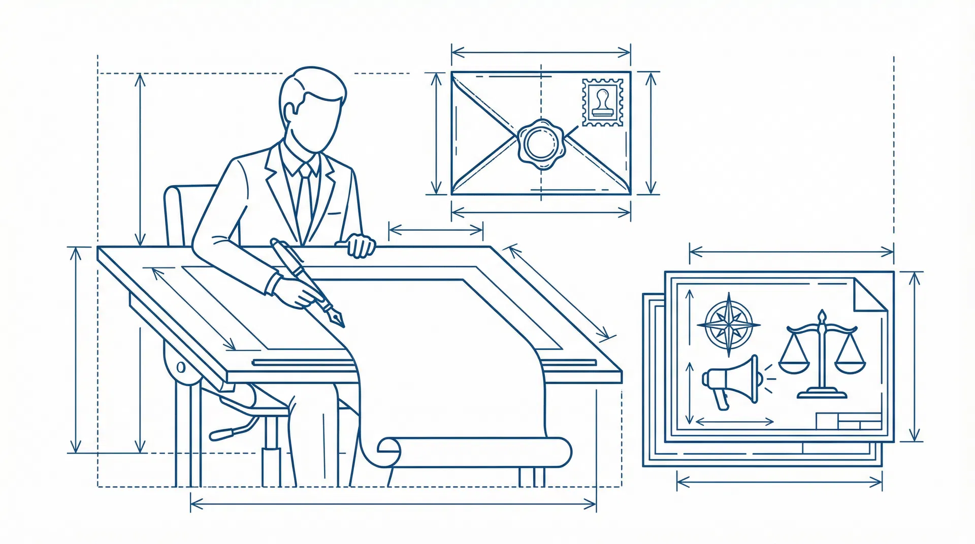 Bezwaar EVR-registratie: persoon die een formeel bezwaarschrift schrijft aan een bureau