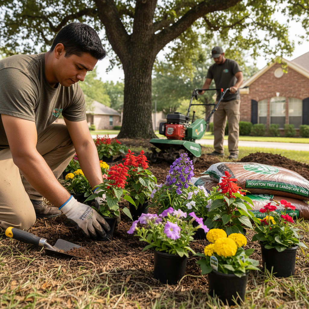 Spring, TX Flowerbed Installation