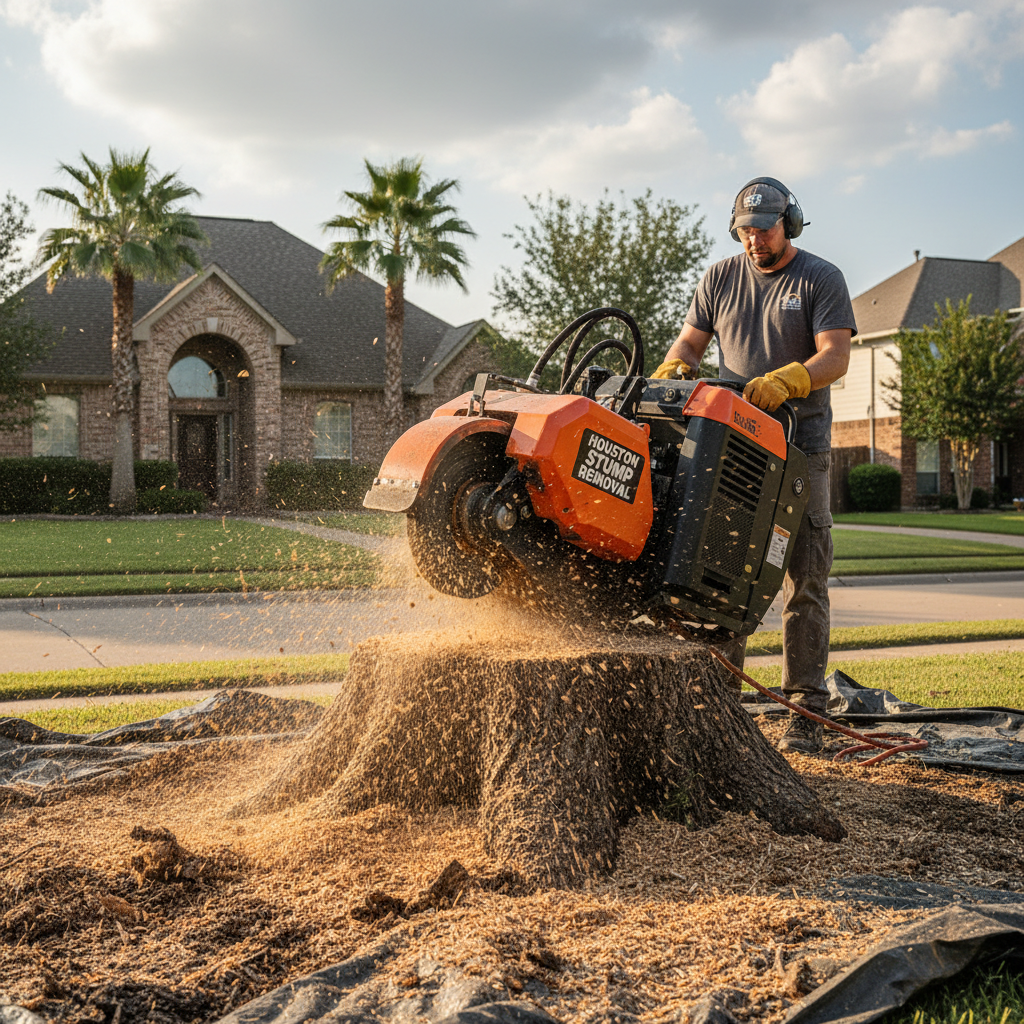 Stump Grinding in Houston, TX