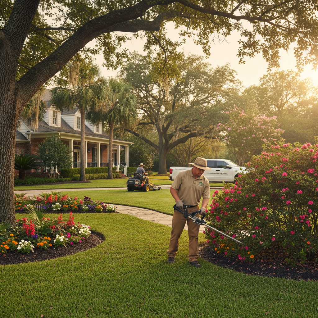 Mulching in Houston, TX