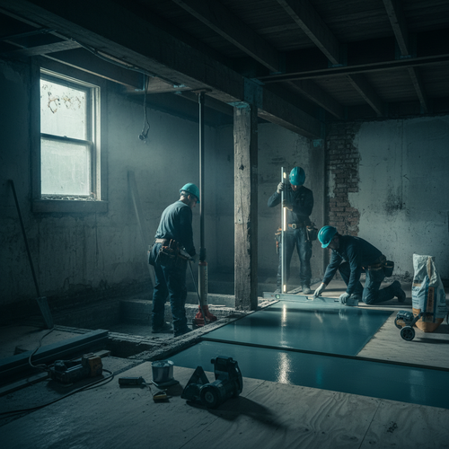 Sagging Floor Repair & Floor Leveling in Hoover