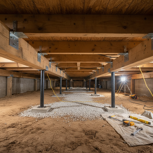 Sagging Floor Repair & Floor Leveling Hoover