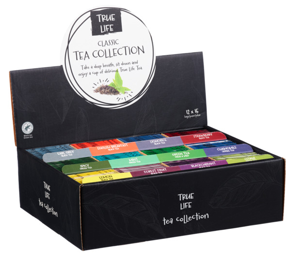 True Life Tea Collection Display 180stk X 6