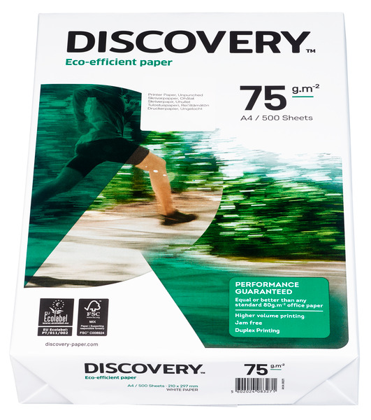 Discovery Eco-efficient paper 75g/m² A4 500 Sheets
