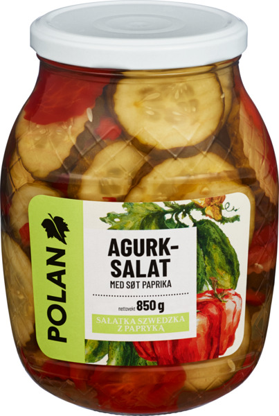 Polan Agurk-Salat med søt paprika 850g