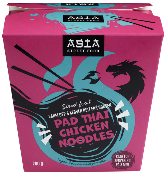 Asia Street Food Pad Thai Chicken Noodles 280g