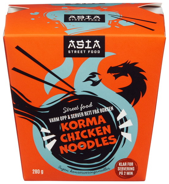 Asia Street Food Korma Chicken Noodles 280g