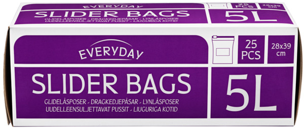 Everyday Slider Bags 5L 25pcs