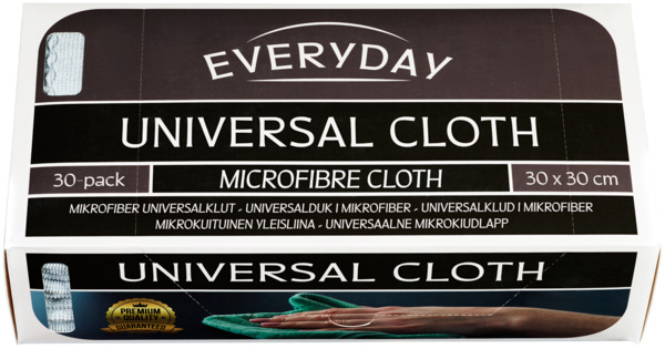 Everyday Universal Cloth Microfibre Cloth 30-pack 30x30cm