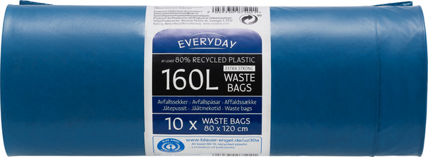 Everyday 160L Waste Bags 10x