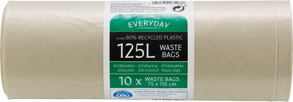 Everyday 125L Waste Bags 10x