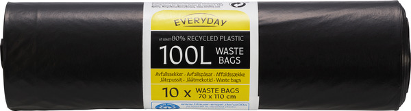 Everyday 100L Waste Bags 10x
