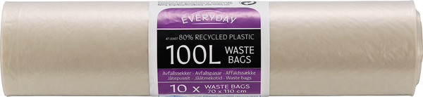Everyday 100L Waste Bags 10x