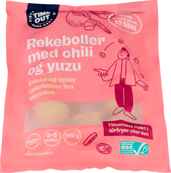 Rekeboller med chili og yuzu 500g