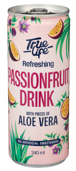 True Life Passionfruit Drink with Aloe Vera 240ml