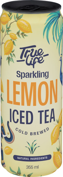 True Life Sparkling Lemon Iced Tea 355ml