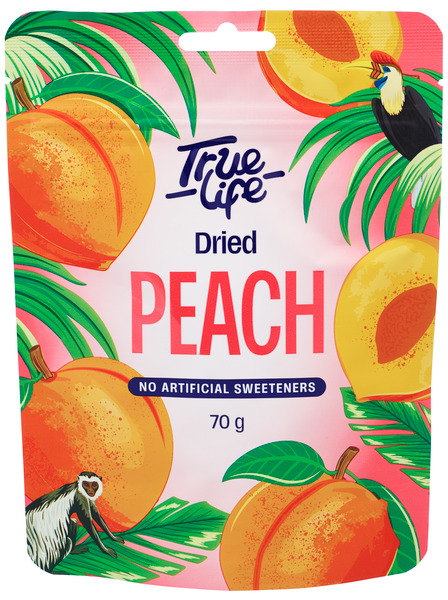 True Life Dried Peach 70g