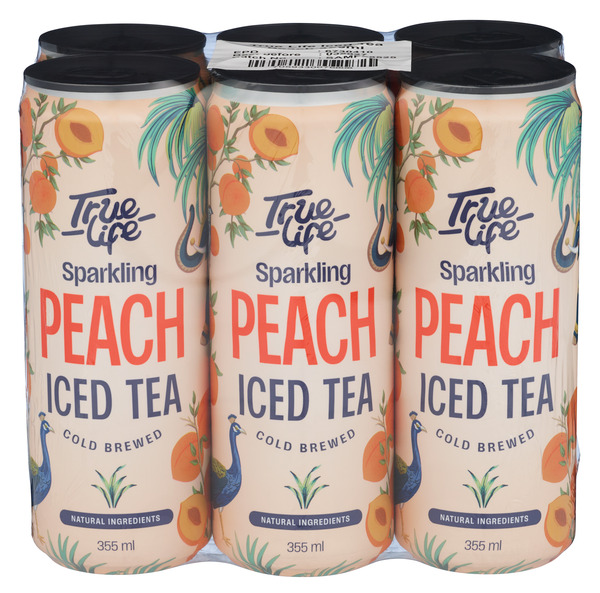 True Life Sparkling Peach Iced Tea 355ml