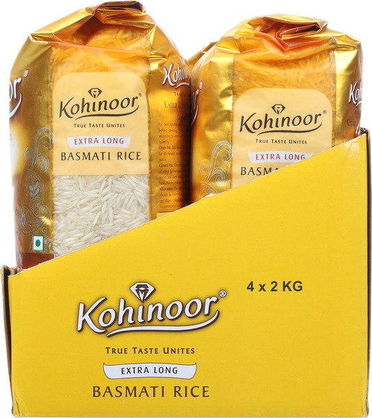 Kohinoor Extra Long Basmati Rice 4x2kg