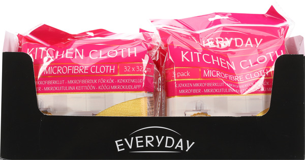 Kitchen Cloth Microfibre Cloth 32x32 3 pack