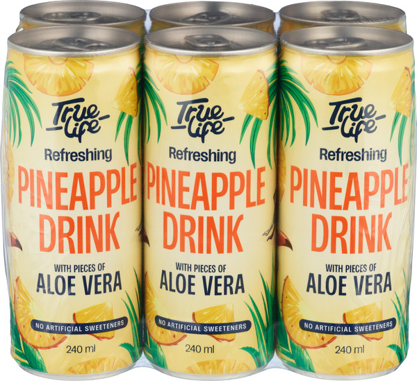 True Life Pineapple Drink with Aloe Vera 240ml