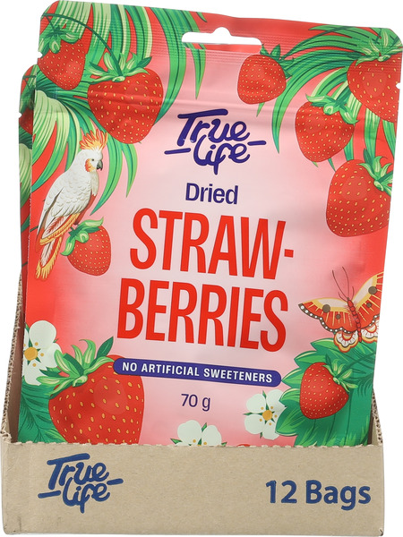 True Life Dried Strawberries 70g