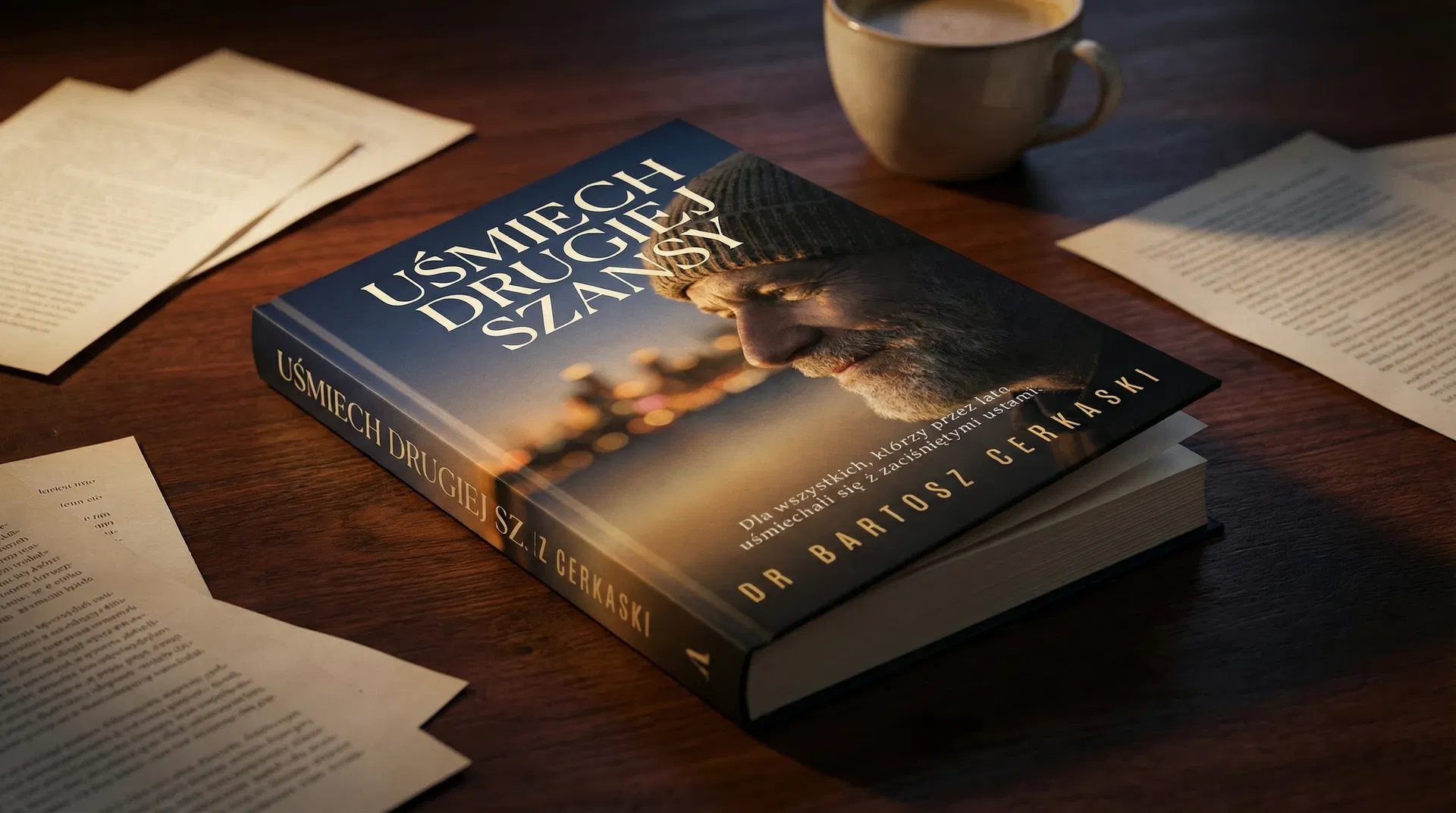 Uśmiech Drugiej Szansy — książka na stole