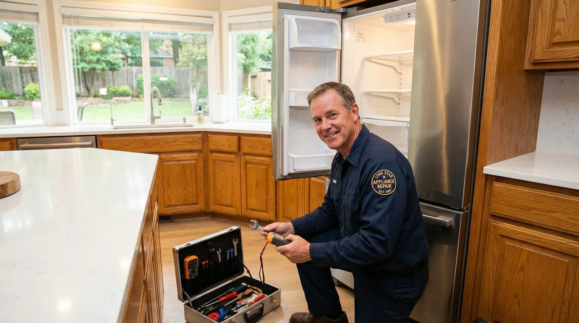 Professional appliance repair technician in Allen TX