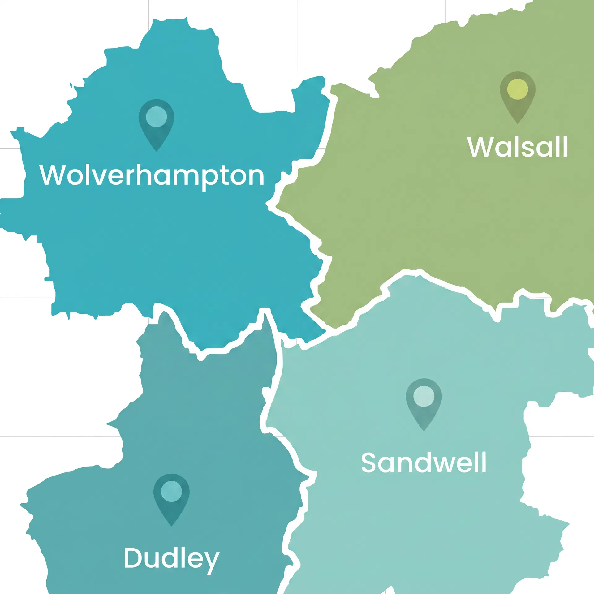 Black Country region map