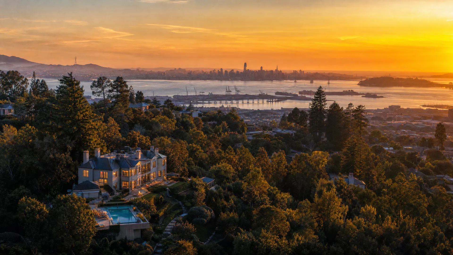 East Bay aerial view