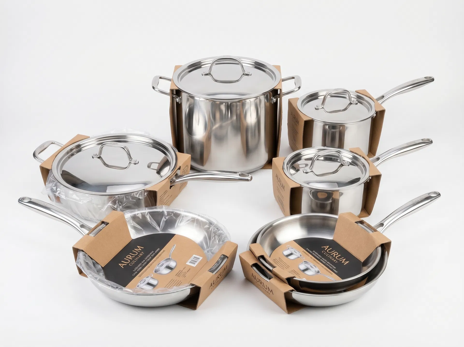 סט סירים נירוסטה 8 חלקים