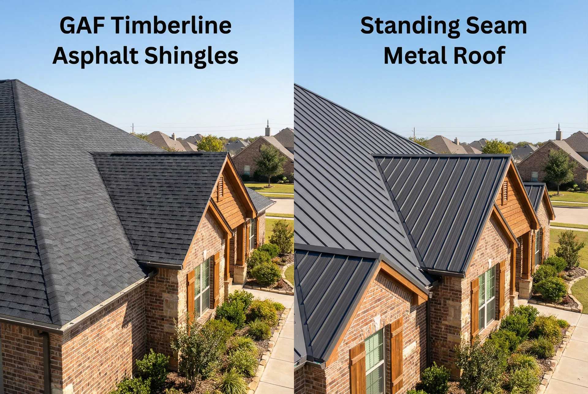 Asphalt vs. Metal Roofing: Which is Right for Your Texas Home?