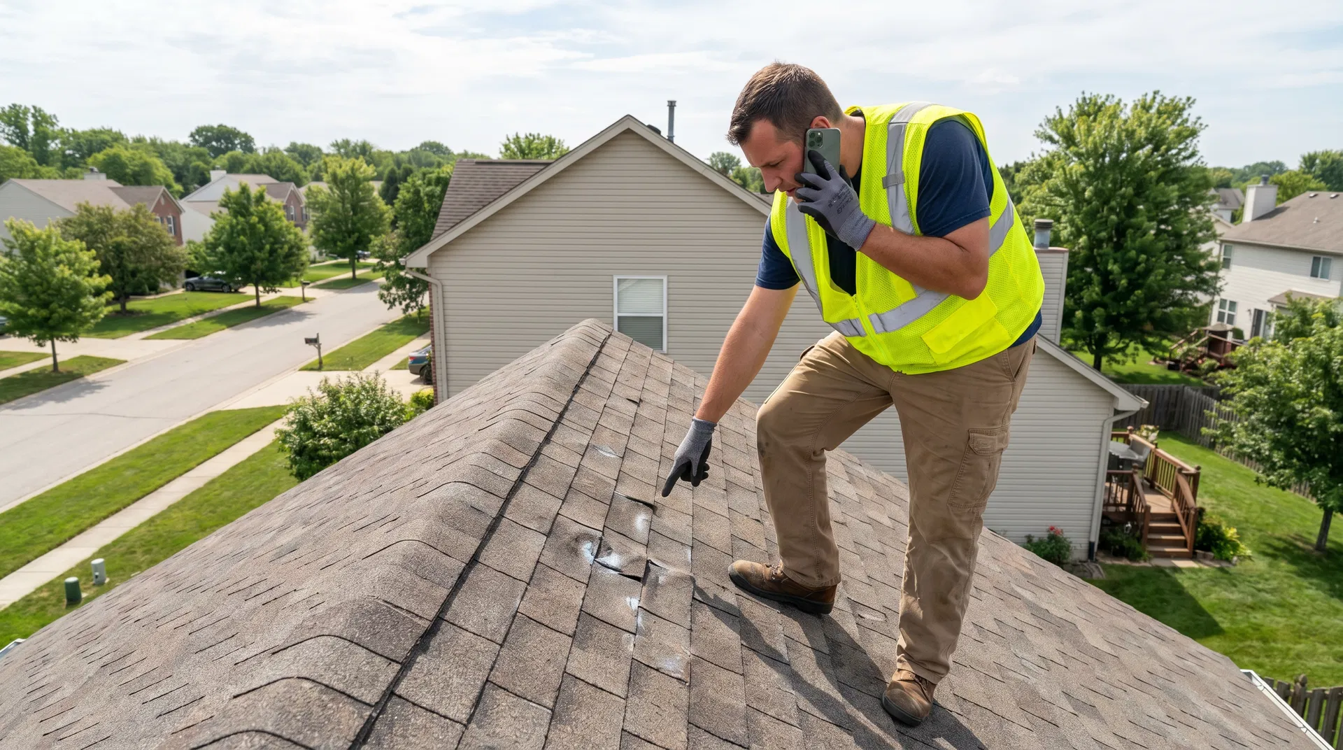 Public adjuster documenting additional damage for a supplement request letter