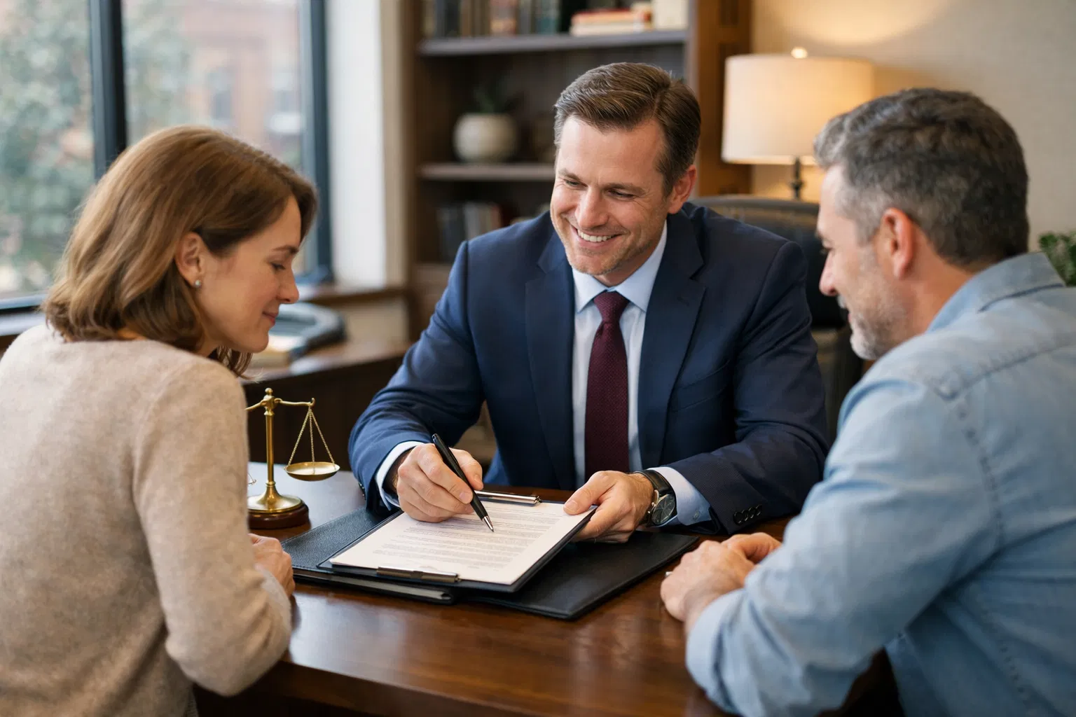 Atendimento profissional em escritório