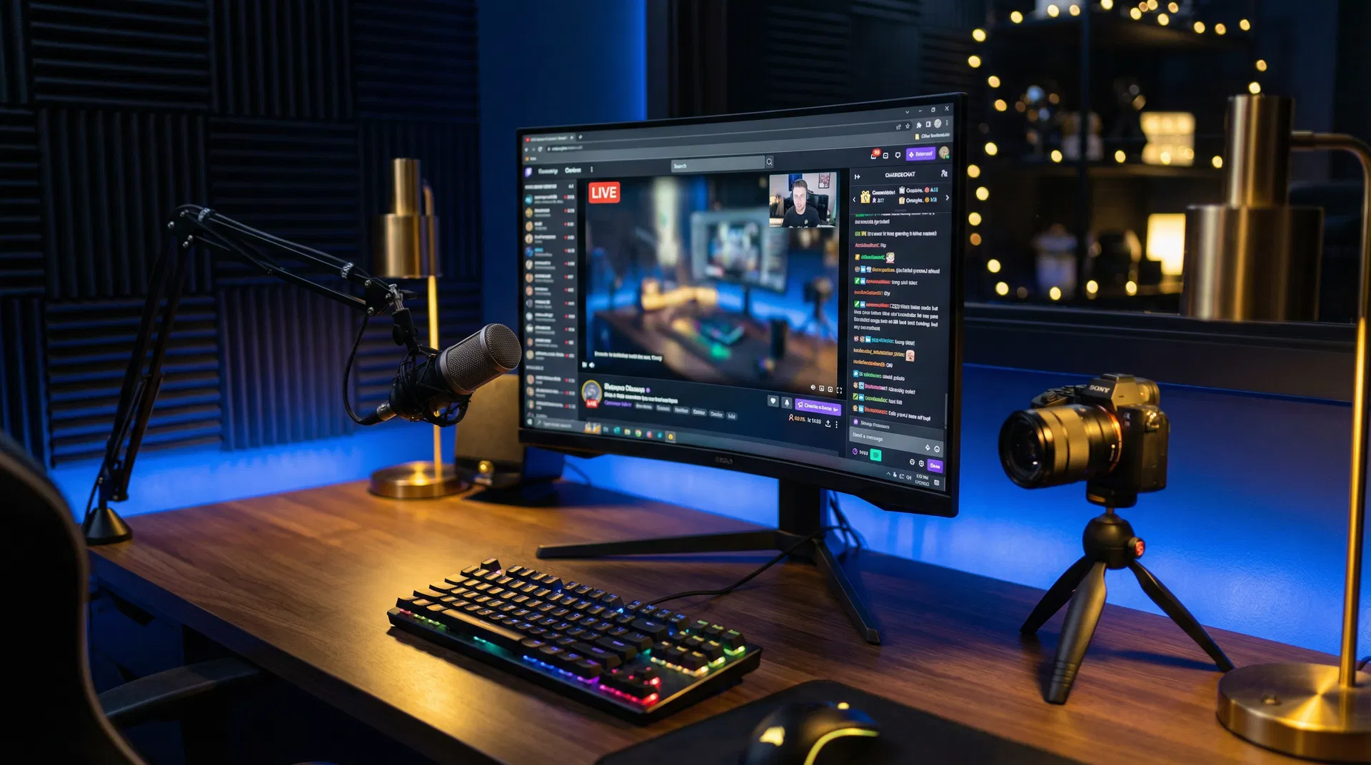 Professional streaming setup