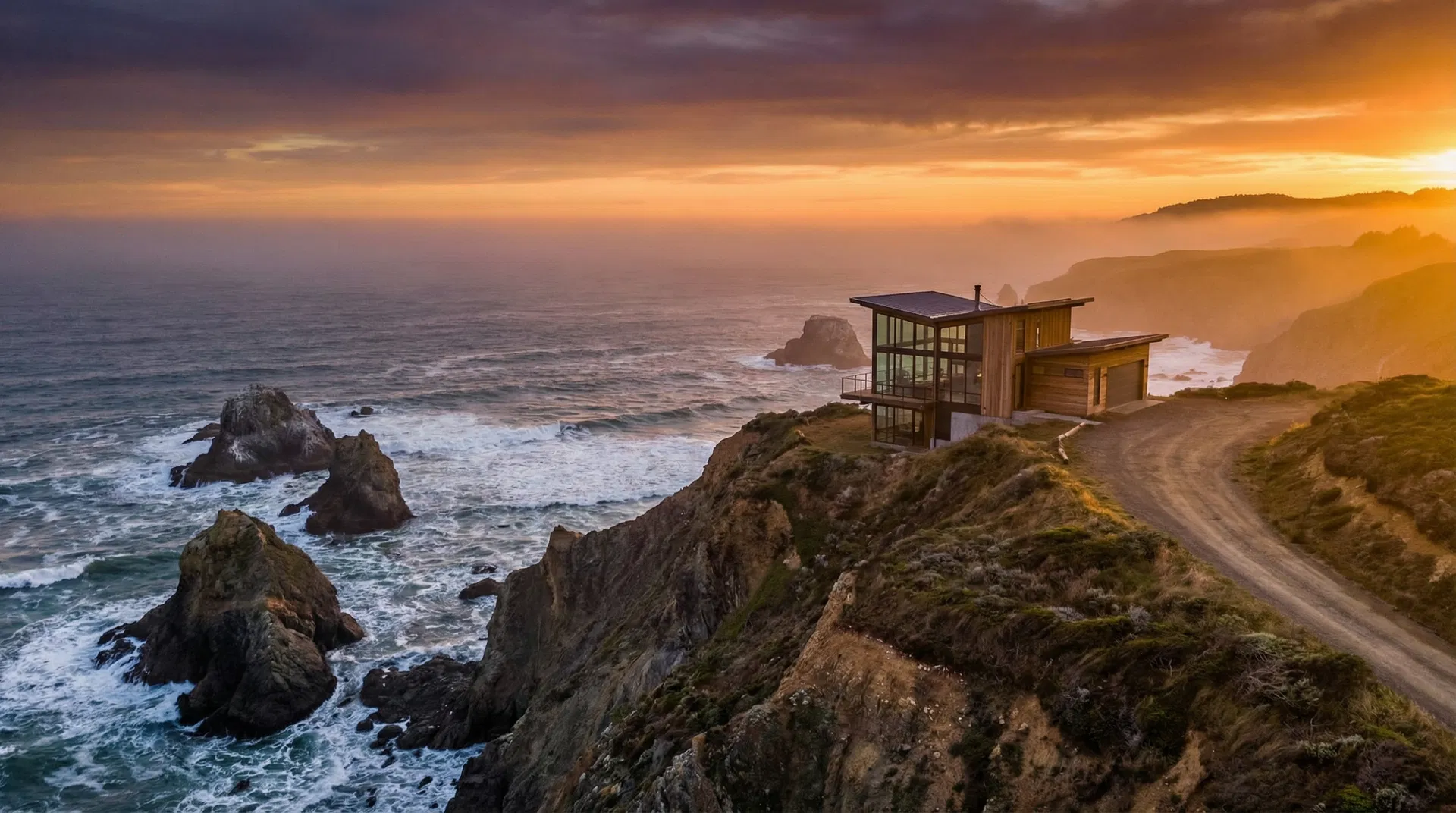 Beautiful coastal home on the Oregon Coast overlooking the Pacific