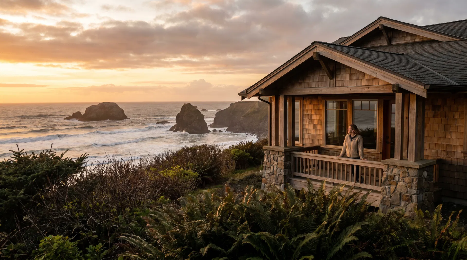 Oregon Coast craftsman home — earthquake insurance guide for Oregon and Northern California — Gerald Ross Agency