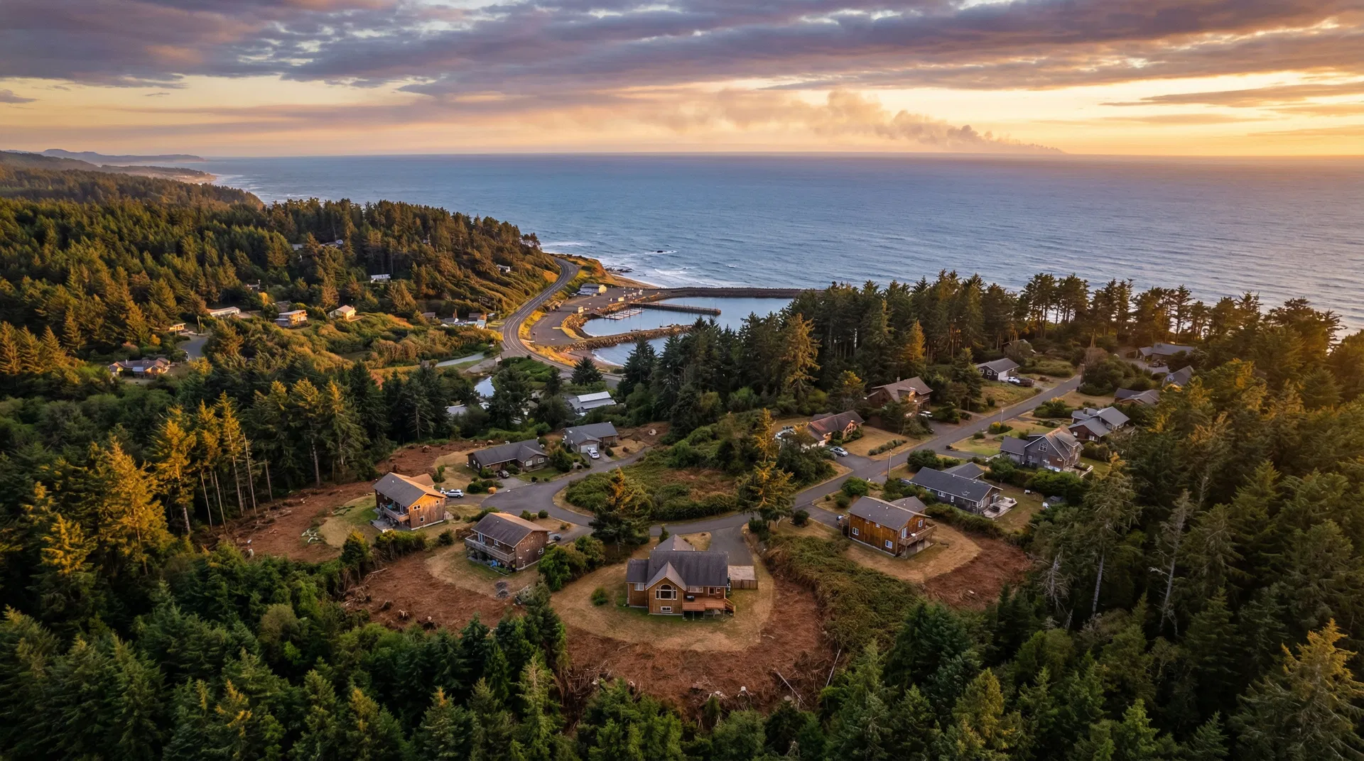 Wildfire smoke over Oregon ponderosa pine forest near Bend